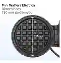 Waflera Mini Maquina Waffles Pequeña Redonda
