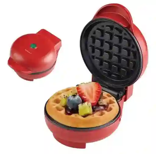 Waflera Mini Maquina Waffles Pequeña Redonda