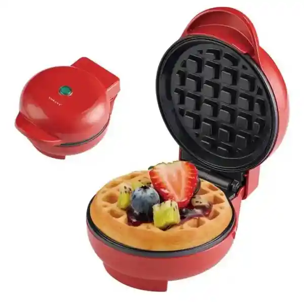 Waflera Mini Maquina Waffles Pequeña Redonda