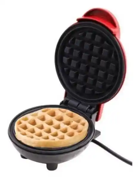 Waflera Mini Maquina Waffles Pequeña Redonda