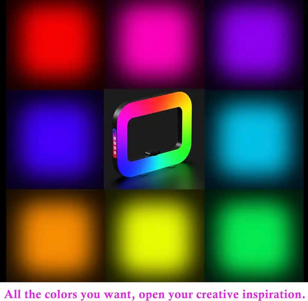 Soporte De Video Para Teléfono Y Cámara Luz Rgb