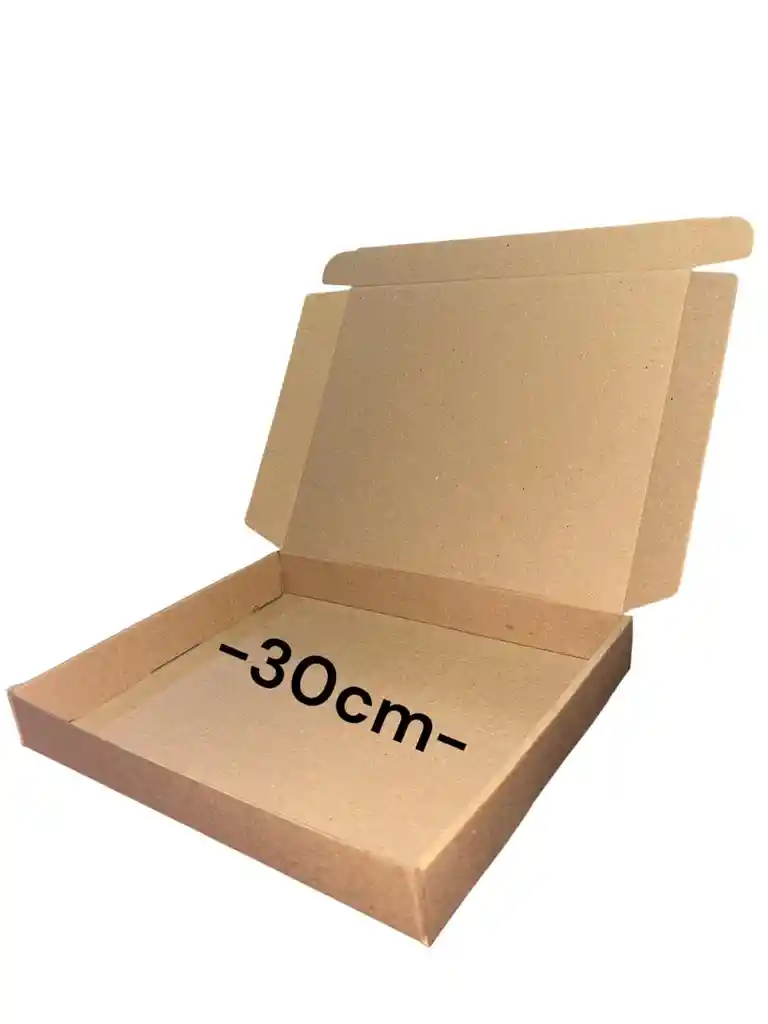Caja En Carton Microcorrugado De 30x25x4cm Plegable