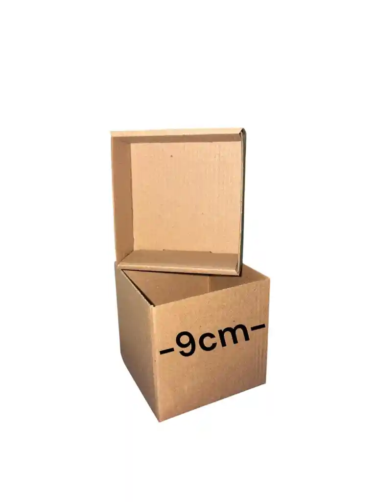 Caja En Carton Microcorrugado Cubo 9x9x9 Tapa Base