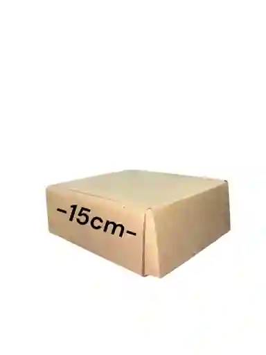Caja En Carton Microcorrugado De 15x15x6cm Plegable