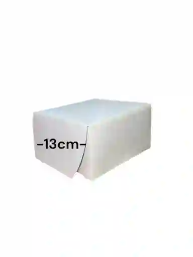 Caja En Carton Cartulina Blanca O Cafe 13x13x7cm Plegable