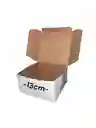 Caja En Carton Cartulina Blanca O Cafe 13x13x7cm Plegable