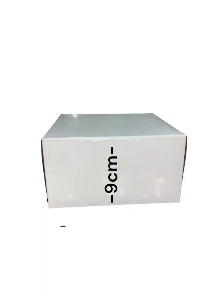 Caja En Carton Cartulina Blanca O Cafe 17x17x9cm
