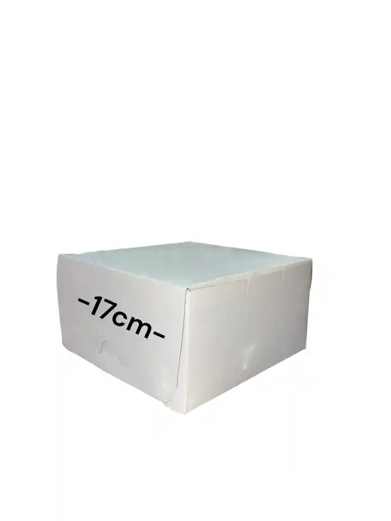 Caja En Carton Cartulina Blanca O Cafe 17x17x9cm