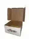 Caja En Carton Cartulina Blanca O Cafe 17x17x9cm
