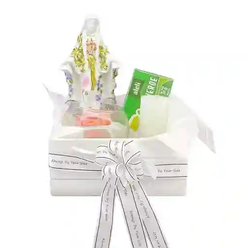 Kit Armonia Espiritual Virgen Pintada A Mano