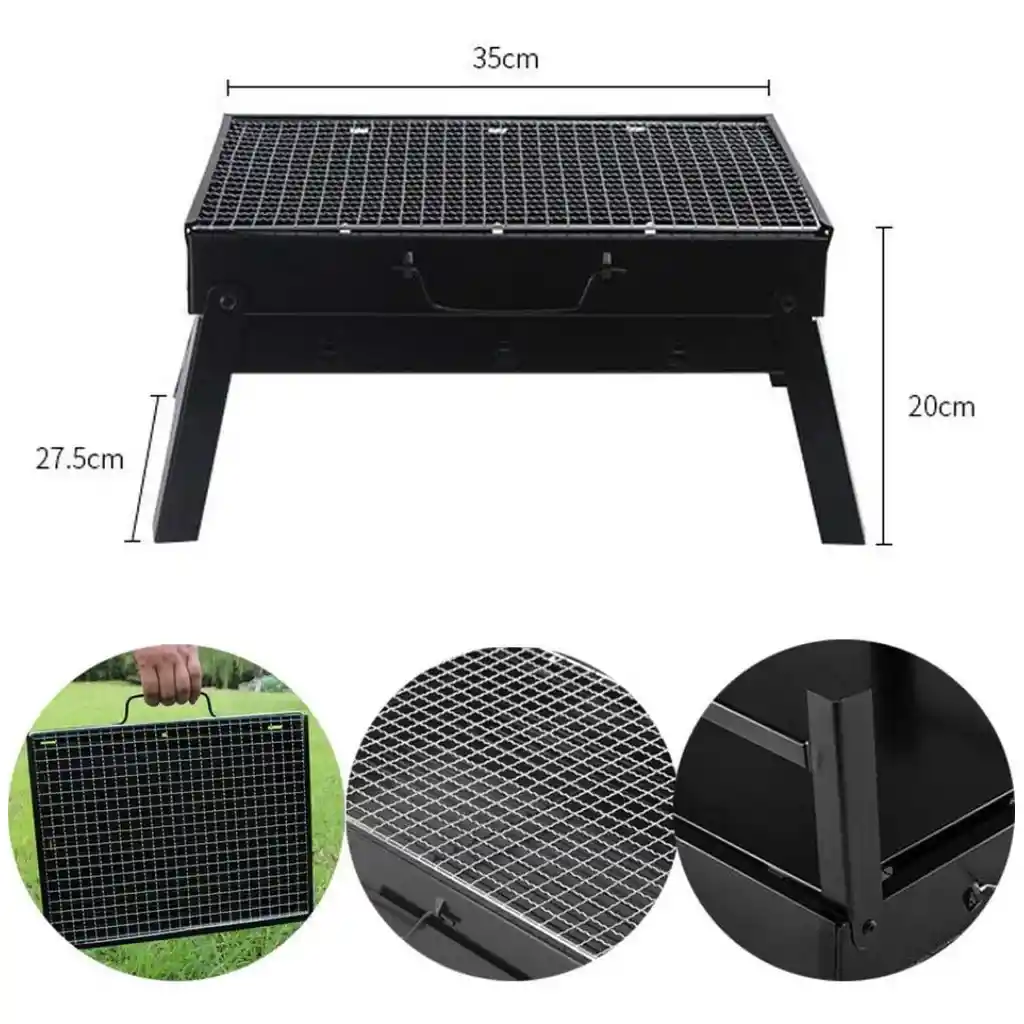Parrilla Asador De Carbón Plegable
