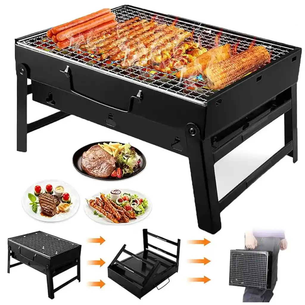 Parrilla Asador De Carbón Plegable