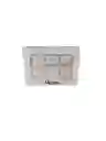 Caja En Carton Cartulina Blanca Y Kraft 10x14x3cm Con Divisiones