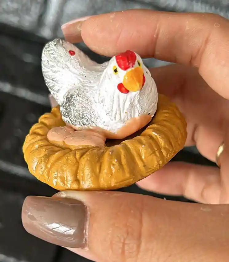 Animales Para Maqueta Gallinas En Ceramica X Unidad