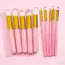 Set De Brochas X10 – Pink Glam Kabuki