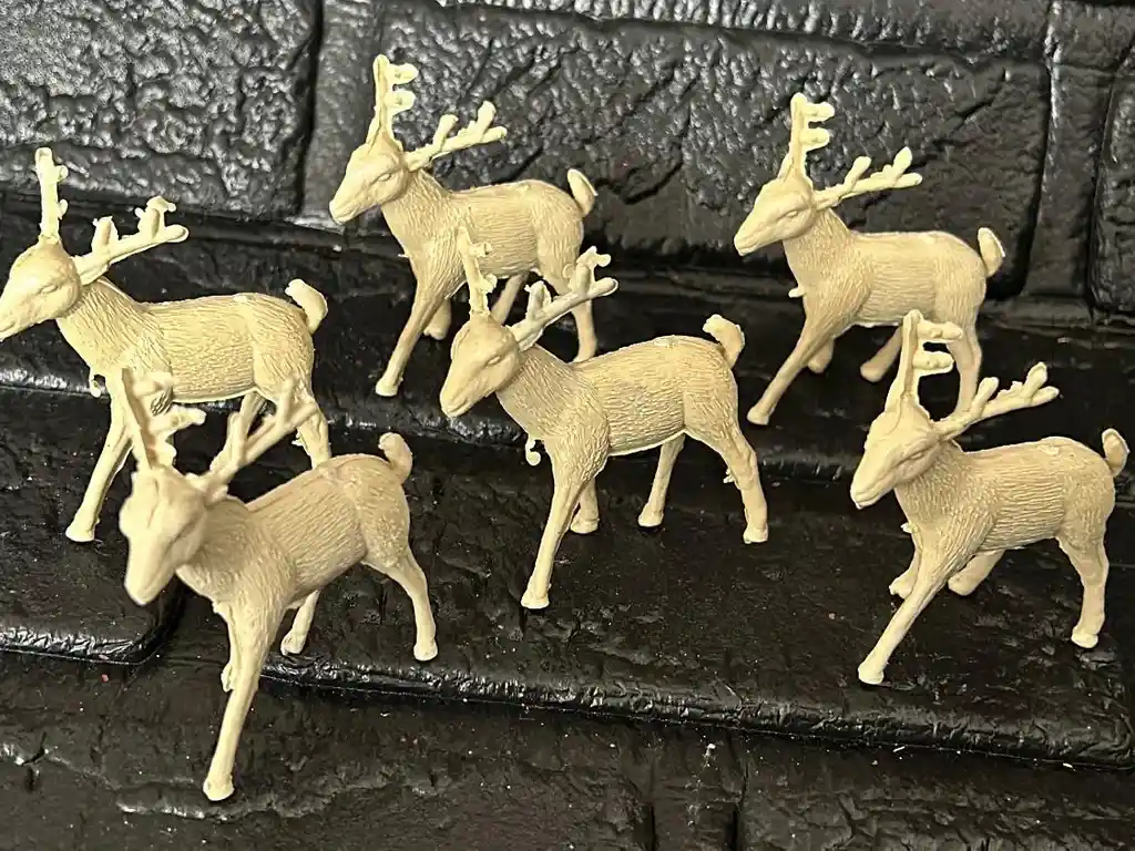 Animales Para Maqueta Renos X6 Unidades