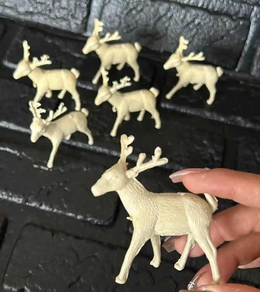 Animales Para Maqueta Renos X6 Unidades