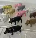 Animales Para Maqueta Cerdos O Marranos X12 Unidades
