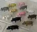 Animales Para Maqueta Cerdos O Marranos X12 Unidades
