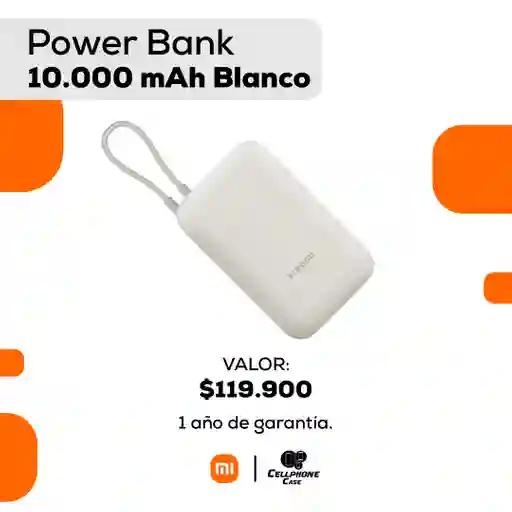 Power Bank 10.000 Mah Blanco
