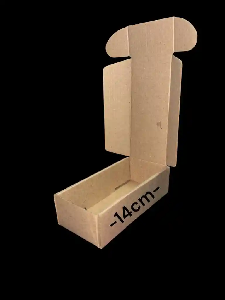 Caja En Carton Microcorrugado De 14x6x4cm Plegable