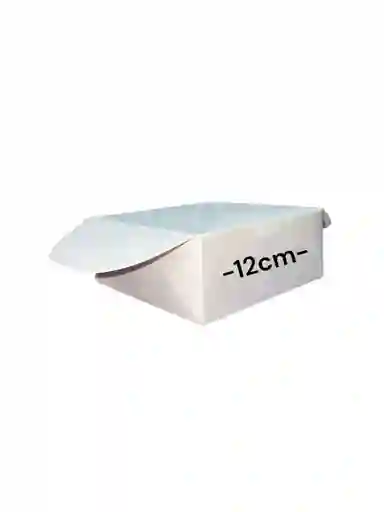 Caja En Carton Cartulina 12x12x5cm Plegable Blanca