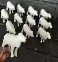 Animales Para Maqueta Ovejas X12 Unidades