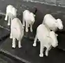 Animales Para Maqueta Ovejas X6 Unidades