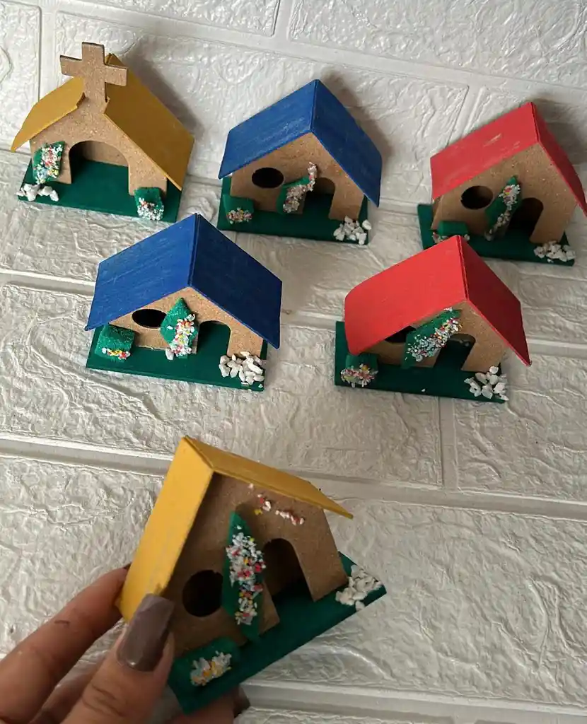 Casas Para Maqueta Grande X6 Unidades
