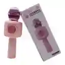 Microfono Karaoke X9 Usb Con Efectos De Voz Conejo Rosa