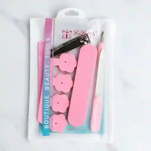 Kit De Manicure Rosa X5