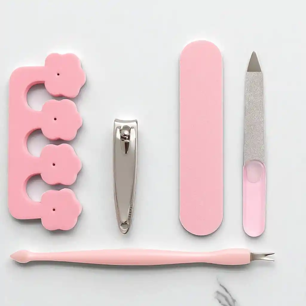 Kit De Manicure Rosa X5