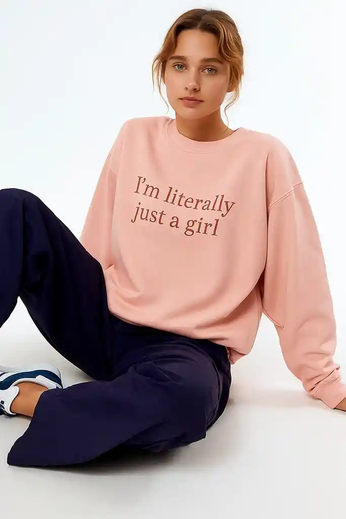 Sudadera Oversize Literally Girl