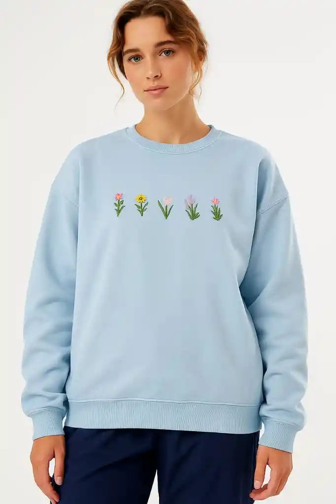 Sudadera Oversize Floral