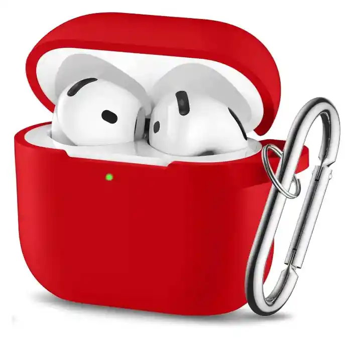 Estuche Forro Funda Case De Silicona Para Airpods 4 + Arnes
