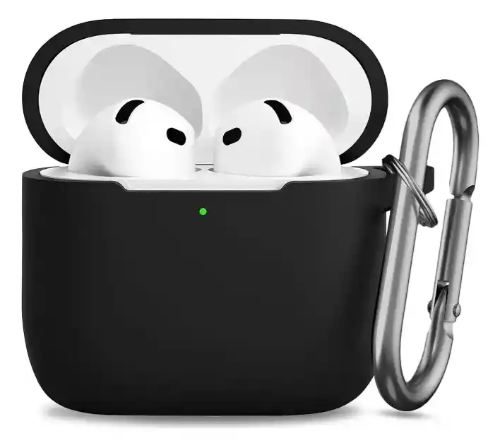 Estuche Forro Funda Case De Silicona Para Airpods 4 + Arnes