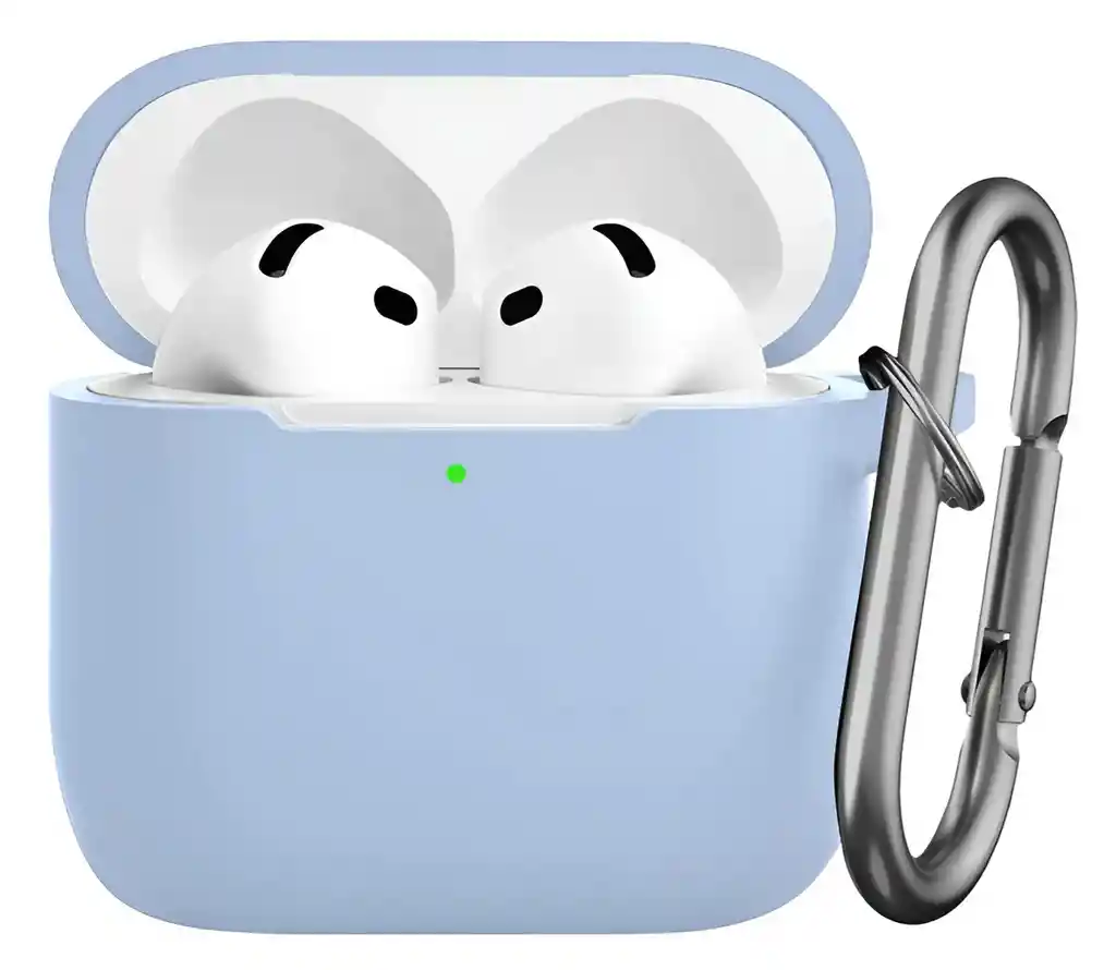 Estuche Forro Funda Case De Silicona Para Airpods 4 + Arnes