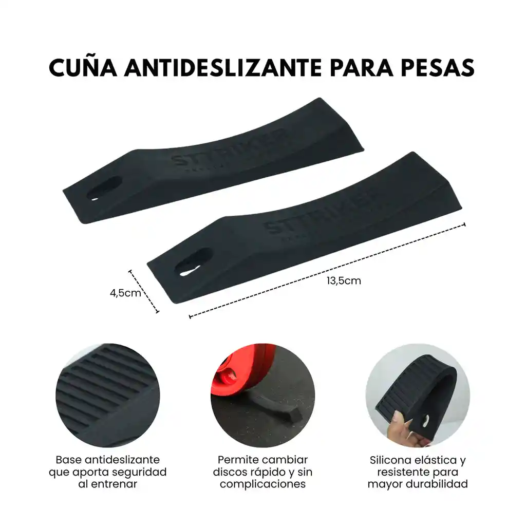 Cuña Gato Peso Muerto Gym Hip Thrust Levantamiento Pesas Negro