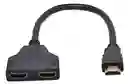 Divisor Y Duplicador 4k De 1 Hdmi Macho A 2 Hdmi Hembra