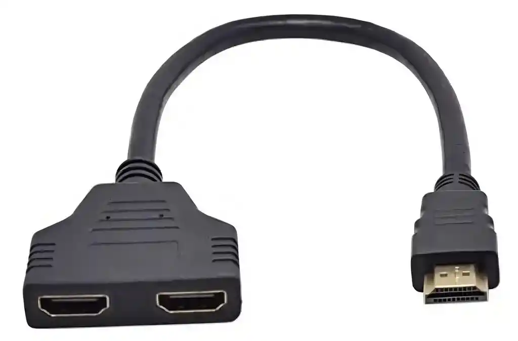 Divisor Y Duplicador 4k De 1 Hdmi Macho A 2 Hdmi Hembra