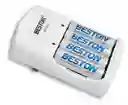 Cargador Beston Aa / Aaa Y 9v + 4 Baterias Aa 2700 Mah