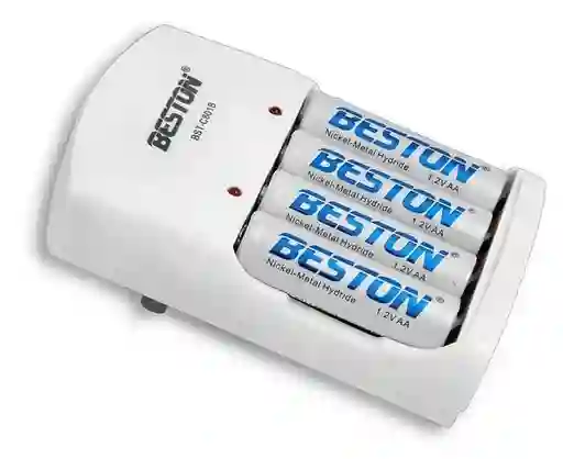Cargador Beston Aa / Aaa Y 9v + 4 Baterias Aa 2700 Mah