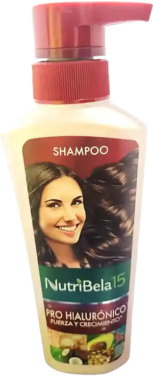 Shampoo, Nutibela15 - 200 Ml. Fuerza Y Crecimiento, Pro Hialuronico.