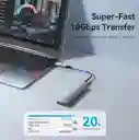 Adaptador Usb C Hembra A Usb Otg 3.1 10 Gbps Vention Color Azul Acero
