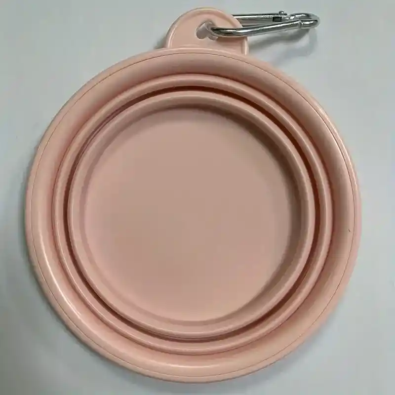 Taza Portatil Plegable Color Rosado