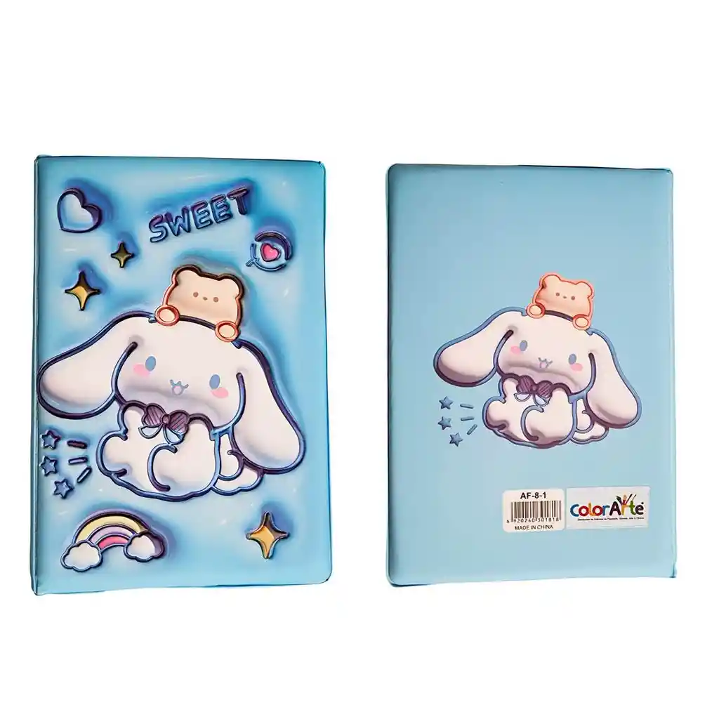 Agenda Anime Cinnamoroll Diario Multicolor Niñas