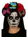 Diadema Frida Kahlo Flores Mexicana Y Gemas Halloween Muerte Catrina
