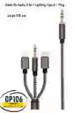 Cable De Audio 3 En 1 Lighting/tipo C / Plug