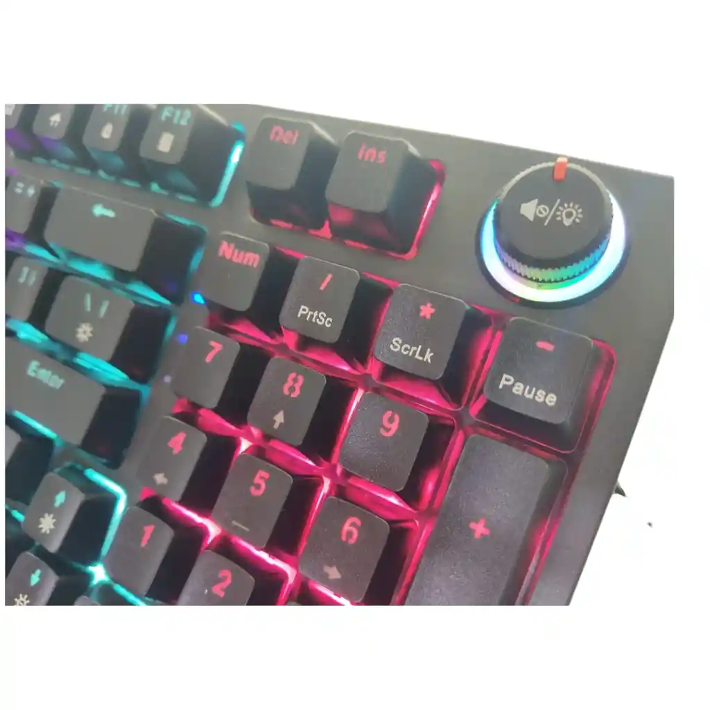 Teclado Mecanico Al 90% Compacto Switch Rojo Rainbow Xk-96