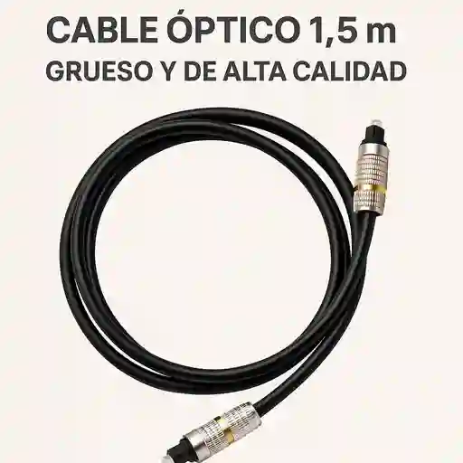 Cable Óptico De Audio 1.5m – Grueso Y De Alta Calidad